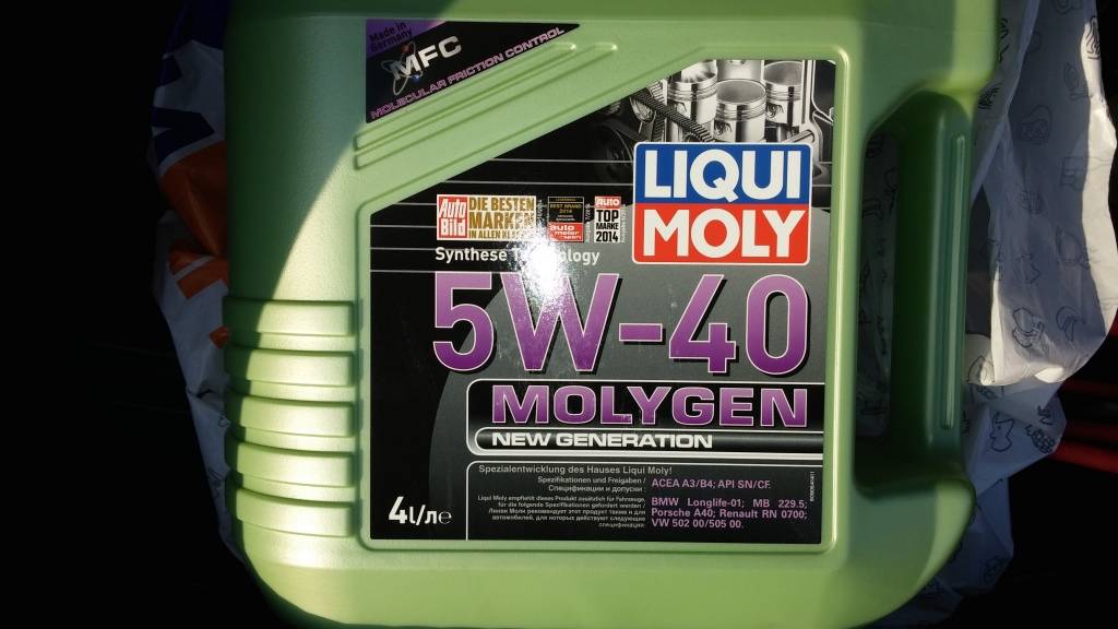 Моторное масло liqui moly или oem vag