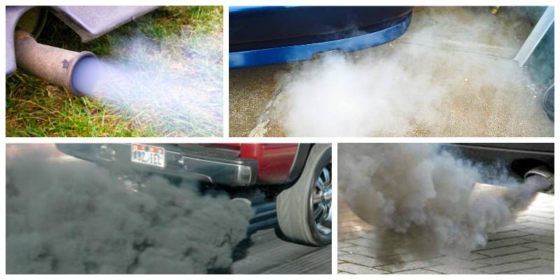 Почему дизельный двигатель дымит белым дымом