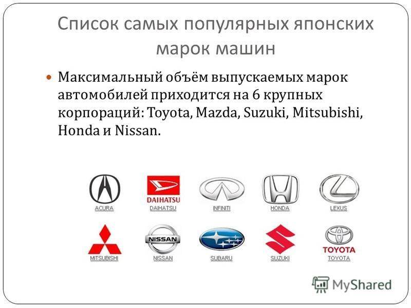 Какие японские автомобили любят в России больше всего