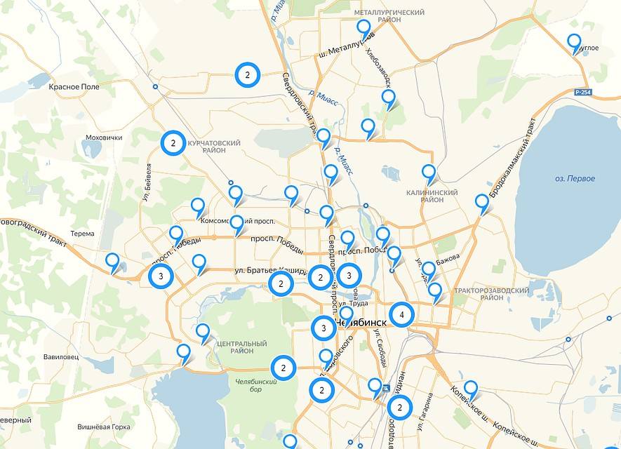 Карта радаров и камер видеофиксации в санкт-петербурге