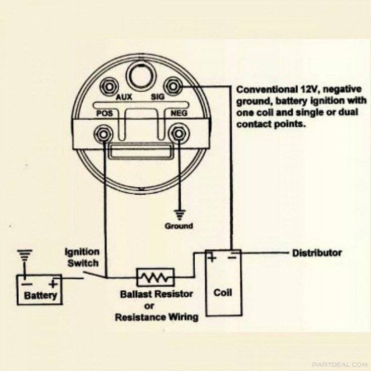 Как подключить тахометр к генератору на машине