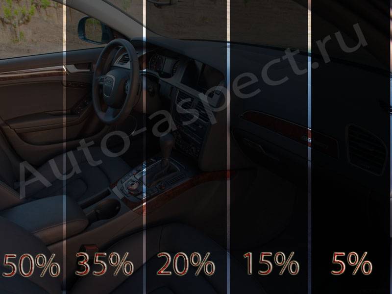 Как выглядит тонировка в процентах: 10, 25, 40, 60, 80, 100% (50 фото)