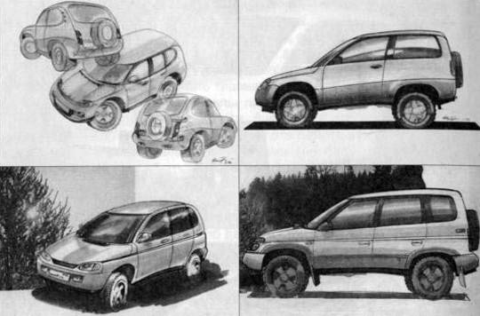 Chevrolet Niva чертеж