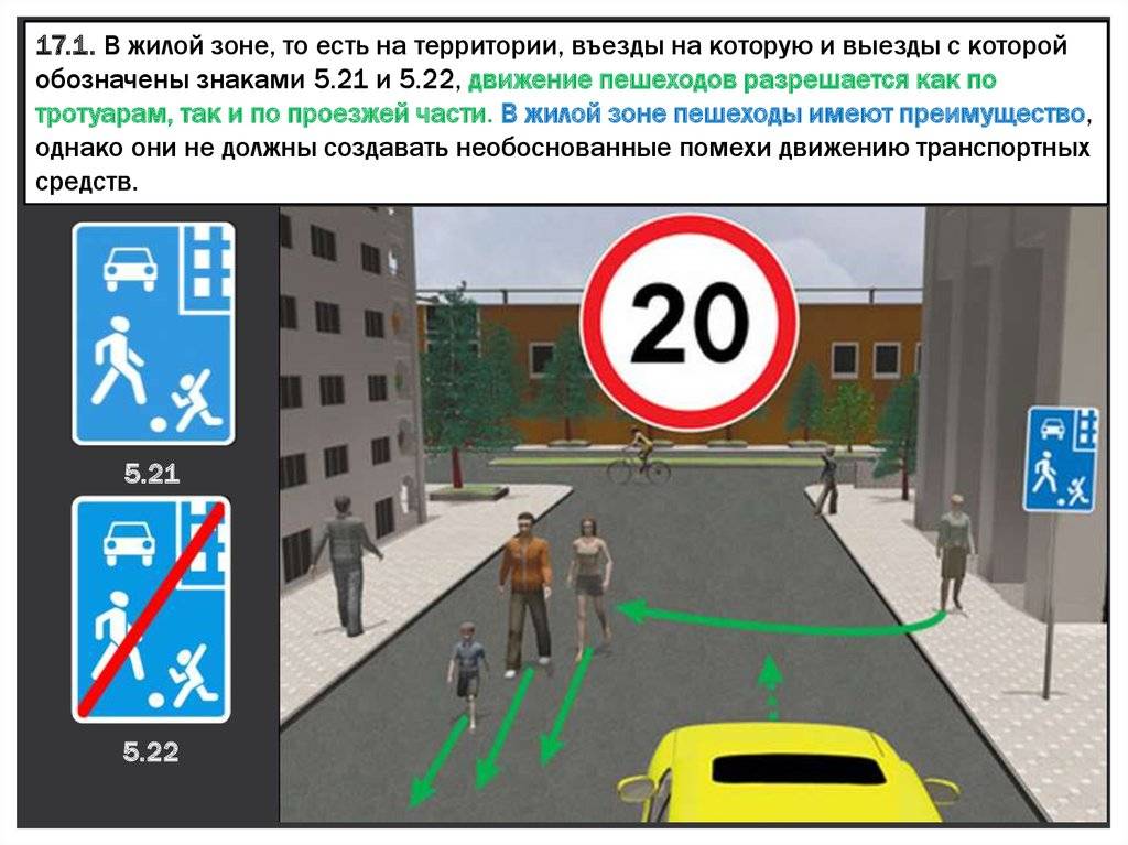 Что означает знак “пешеходная зона” и для чего он нужен?