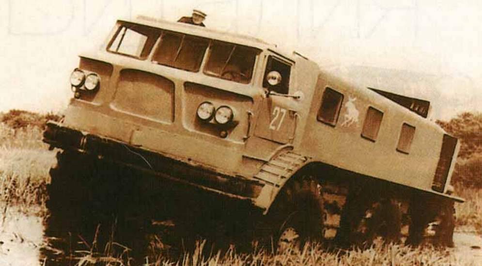 Советский колесный вездеход зил-э167, которому наплевать на любое бездорожье