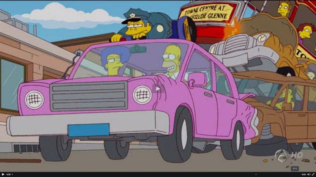 На чем ездят в "симпсонах" - все автомобили культового мультфильма | хронотон