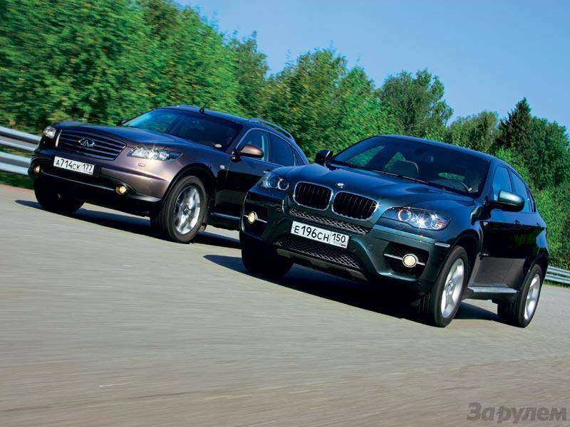 Реальные пацаны: Infiniti FX35 I против BMW X5 II (E70)