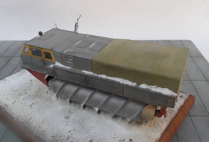 Шнекороторный снегоболотоход зил-4904 — каропка.ру — стендовые модели, военная миниатюра