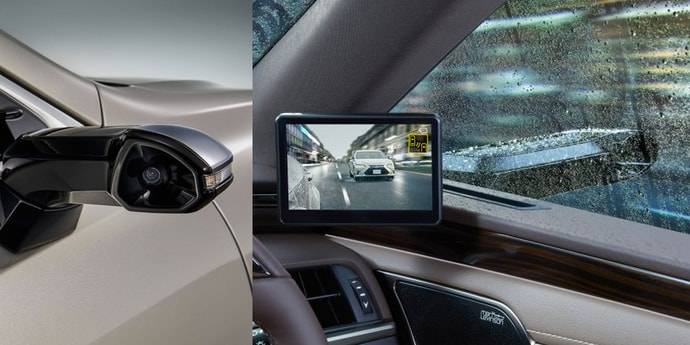 Камеры вместо боковых зеркал заднего вида автомобиля