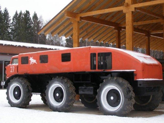 Автомобили для бездорожья. снегоход зил-э167
