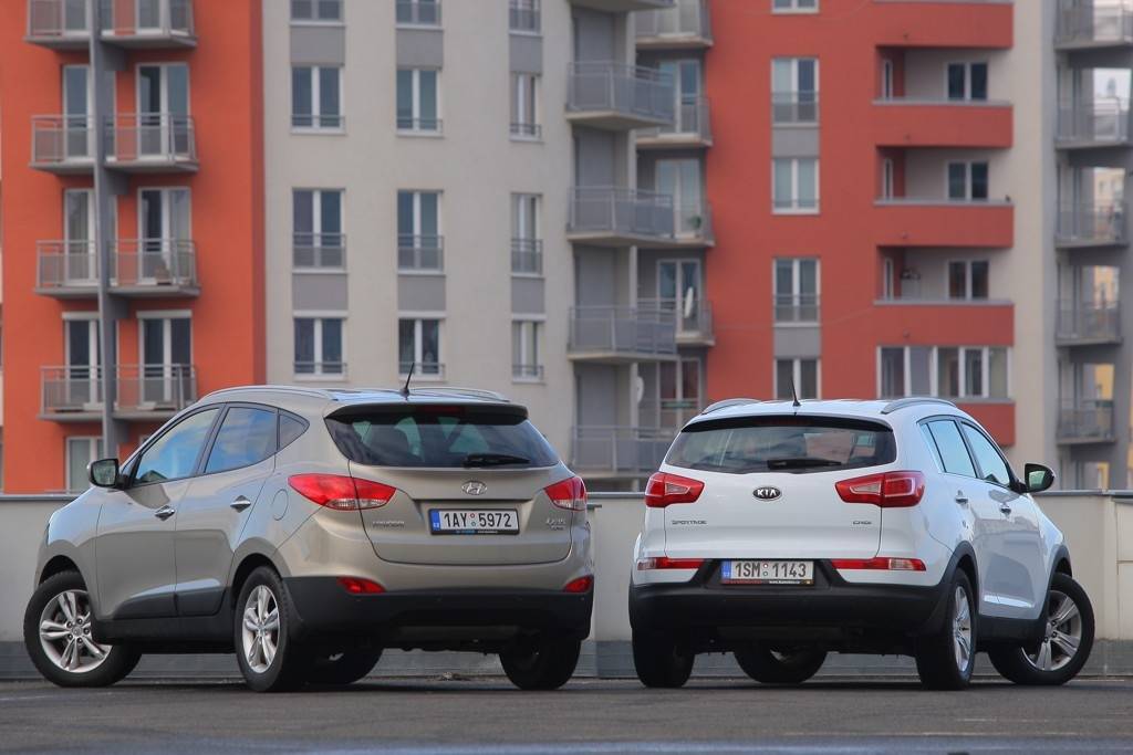 Двойняшки: KIA Sportage III против Hyundai ix35 I