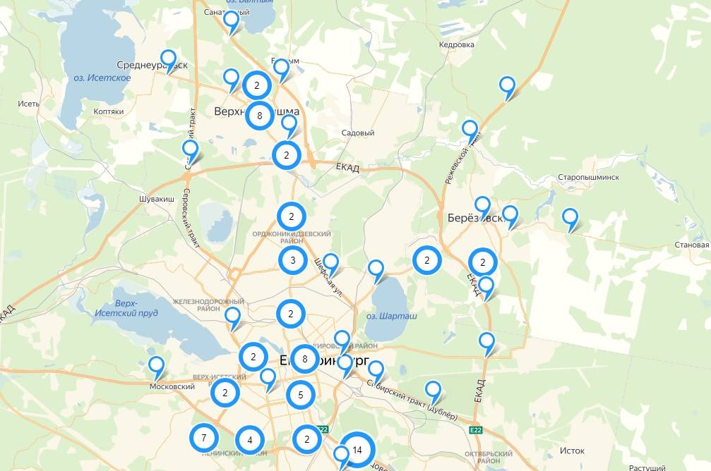 Карта радаров и камер видеофиксации в краснодарском крае