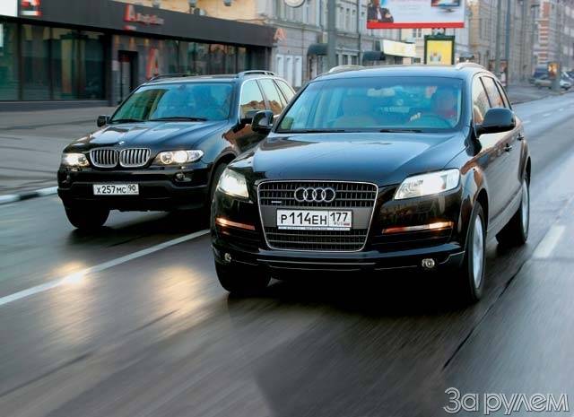 Немецкое противостояние: BMW X5 II против Audi Q7 I
